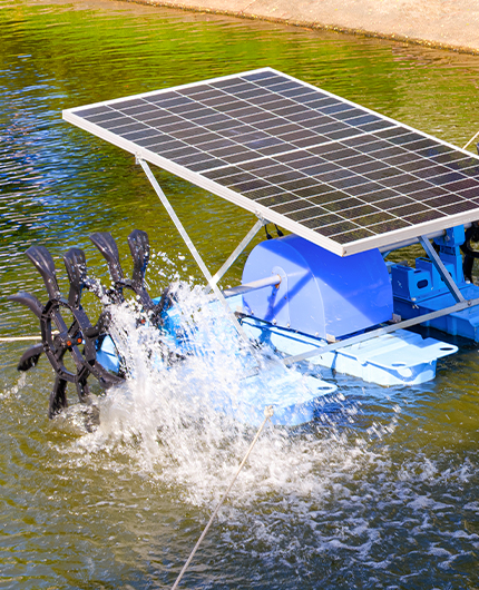 Solarwasserpumpen für Aquakultur und Gewässerpflege